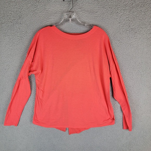 The North Face Shirt Womens Large Slit Back Long Sleeve Active Top - Picture 1 of 8